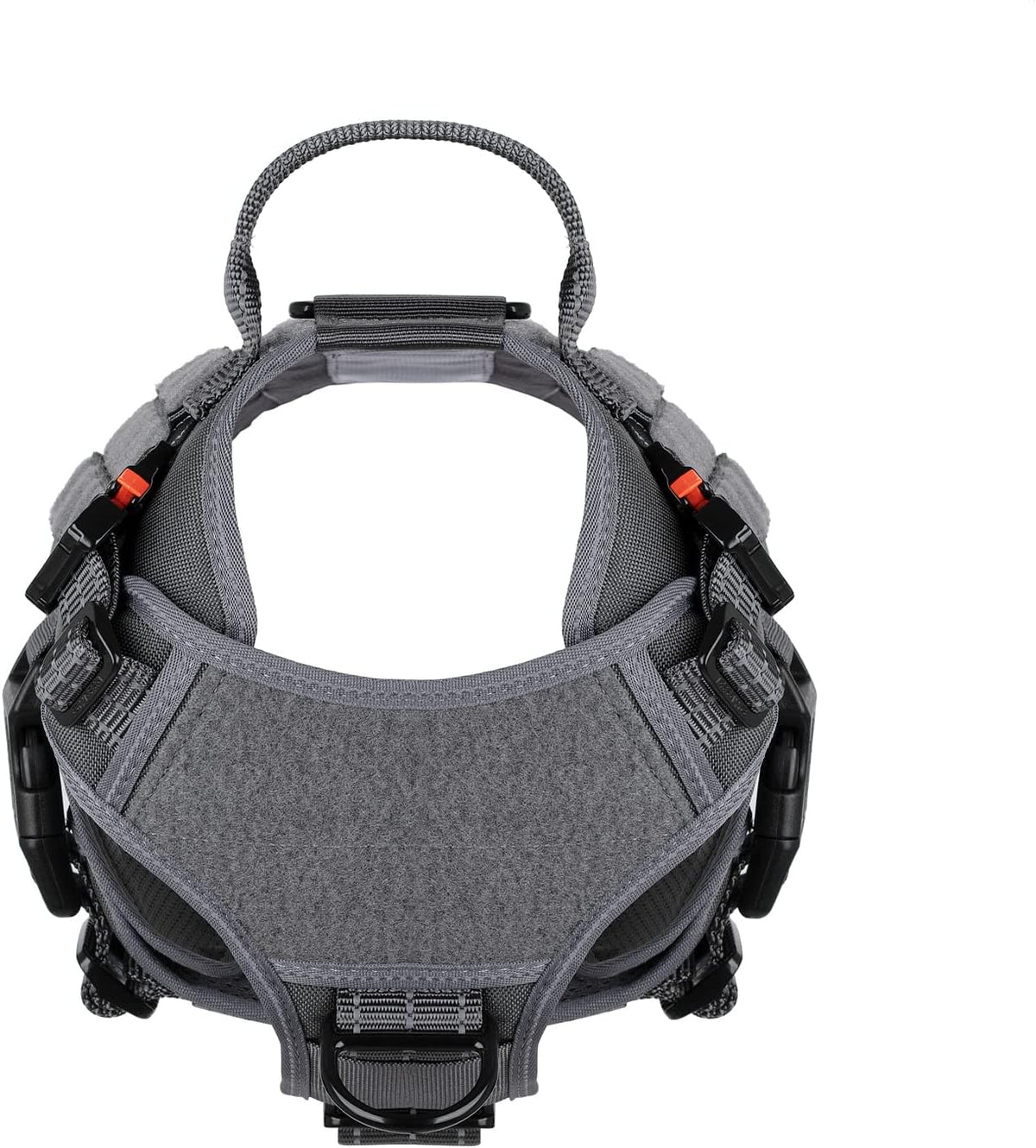ICEFANG Tactical Dog Harness for Large Dogs,Reflective No Pull Dog Vest
