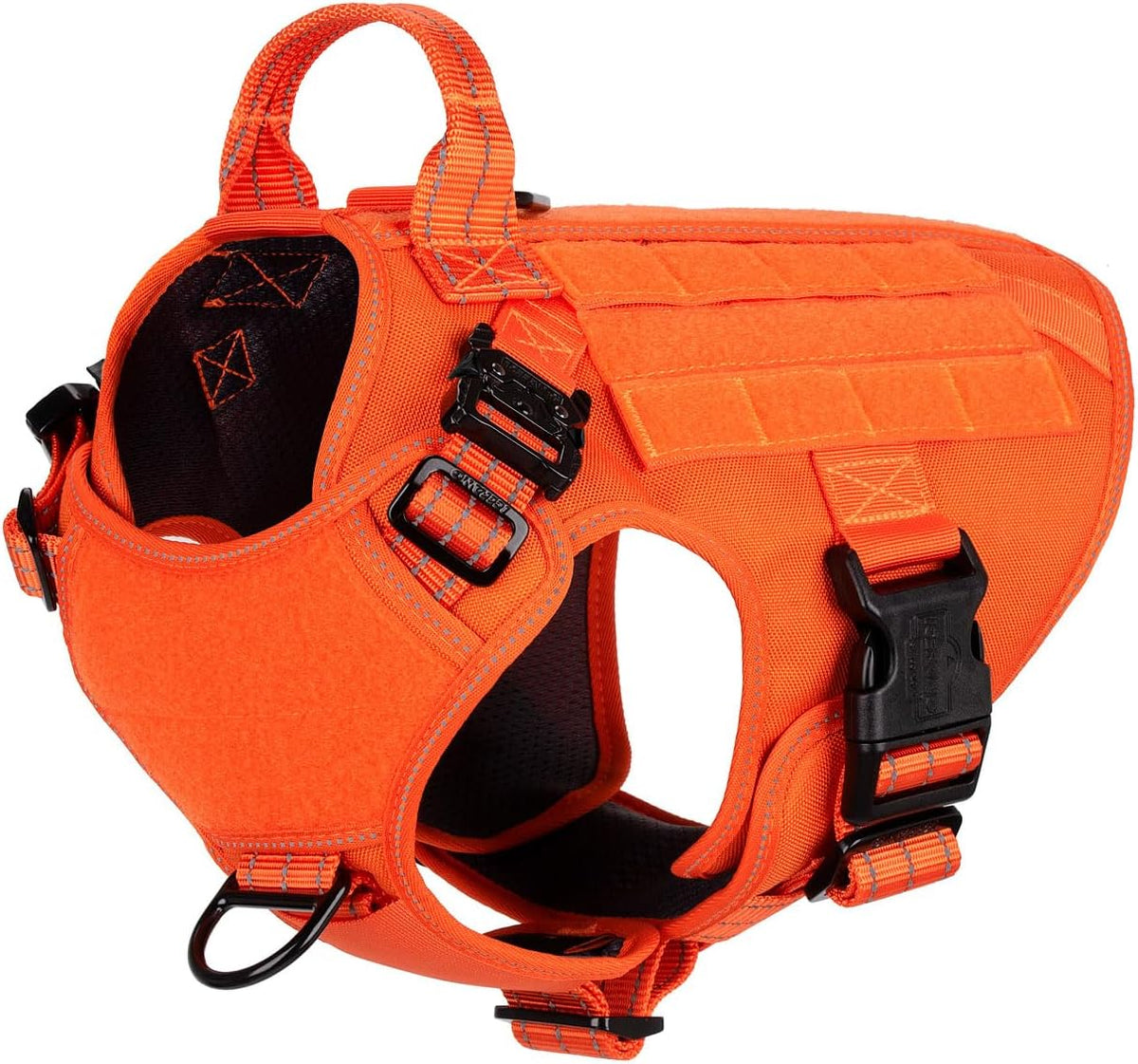 ICEFANG Tactical Dog Harness for Large Dogs,Reflective No Pull Dog Vest