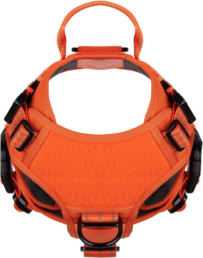 ICEFANG Tactical Dog Harness for Large Dogs,Reflective No Pull Dog Vest