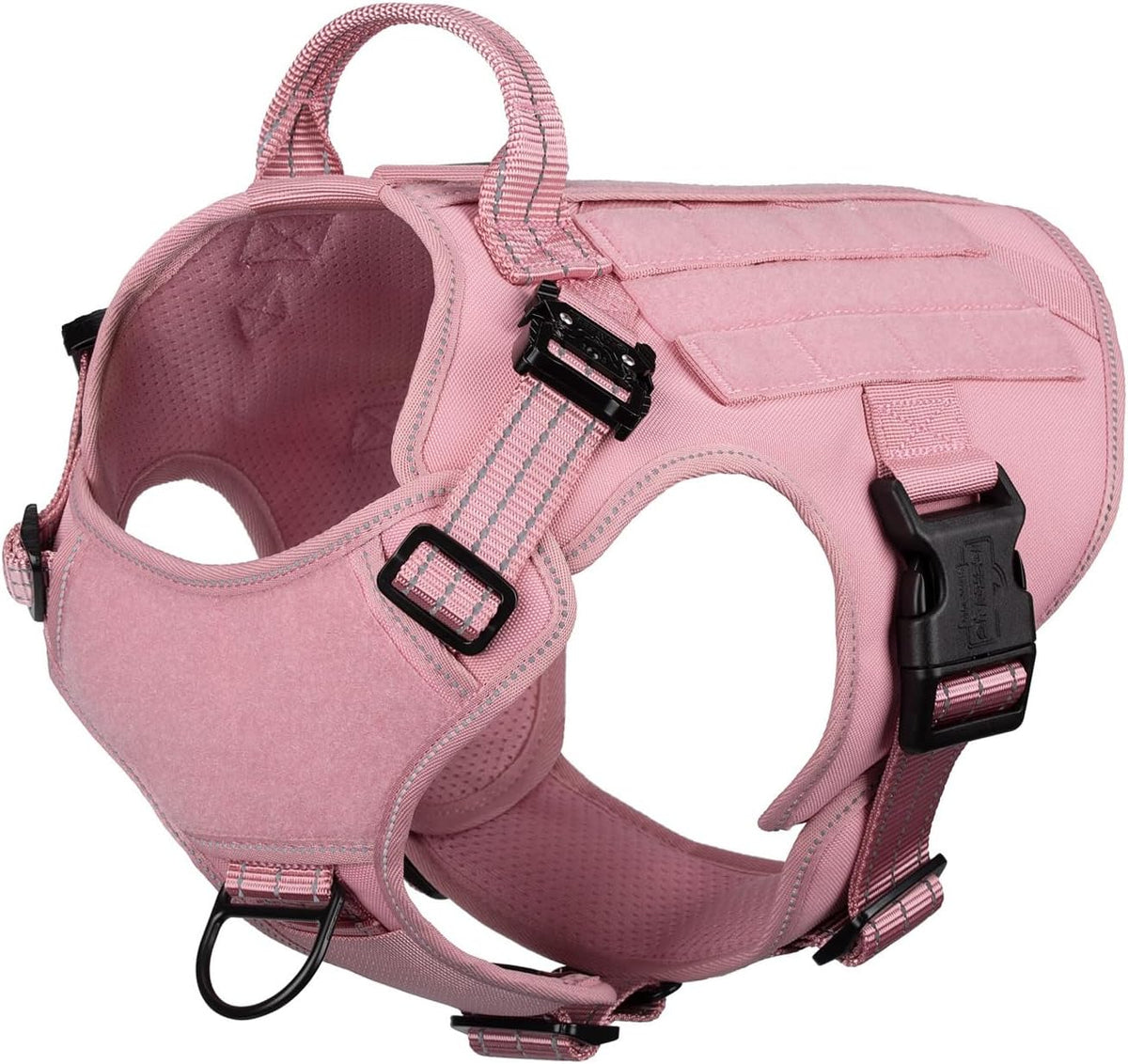 ICEFANG Tactical Dog Harness for Large Dogs,Reflective No Pull Dog Vest