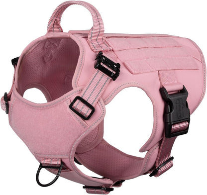 ICEFANG Tactical Dog Harness for Large Dogs,Reflective No Pull Dog Vest