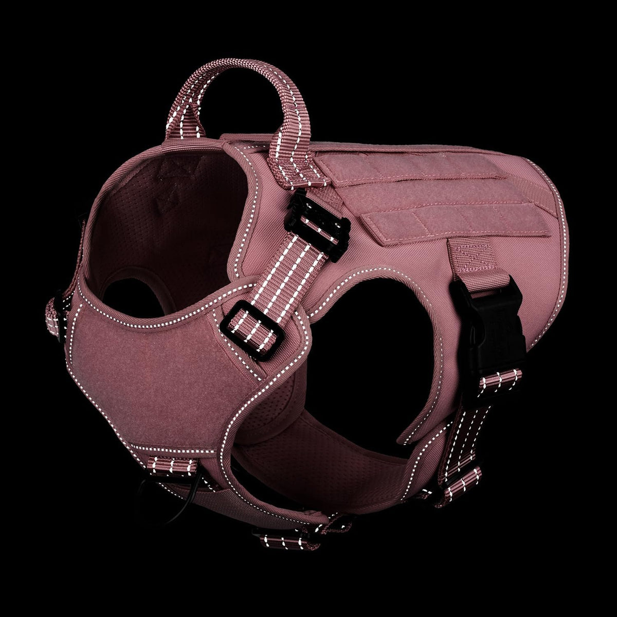 ICEFANG Tactical Dog Harness for Large Dogs,Reflective No Pull Dog Vest