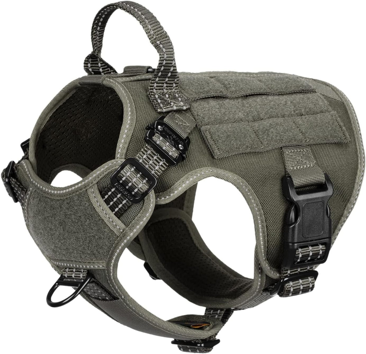 ICEFANG Tactical Dog Harness for Large Dogs,Reflective No Pull Dog Vest