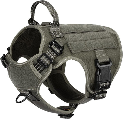 ICEFANG Tactical Dog Harness for Large Dogs,Reflective No Pull Dog Vest