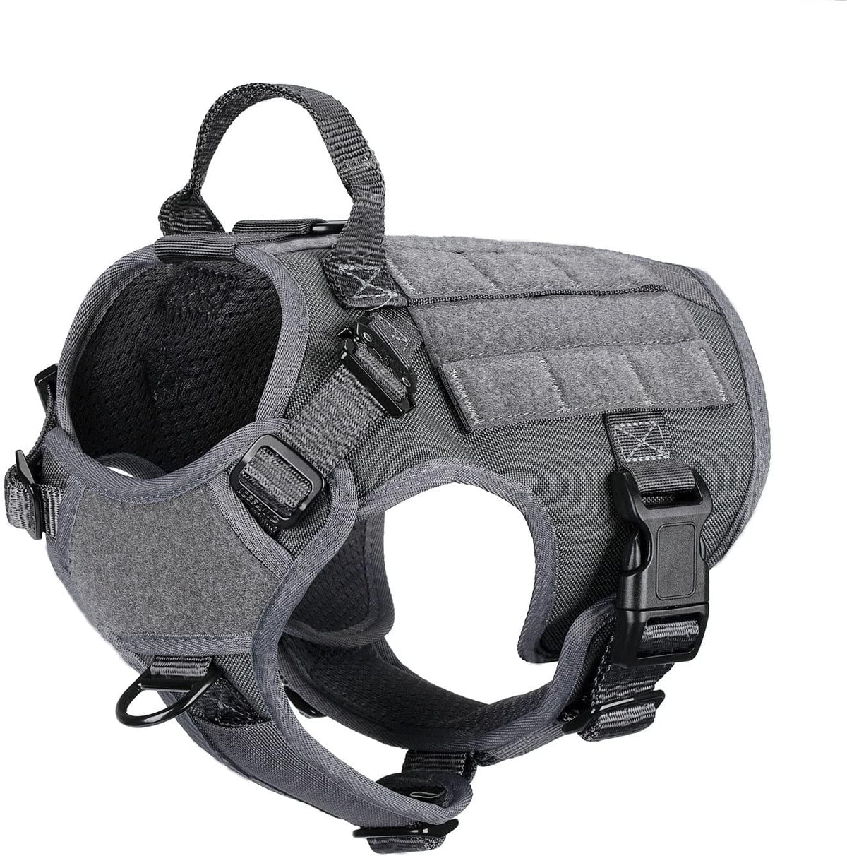 ICEFANG Tactical Dog Harness for Large Dogs,Reflective No Pull Dog Vest