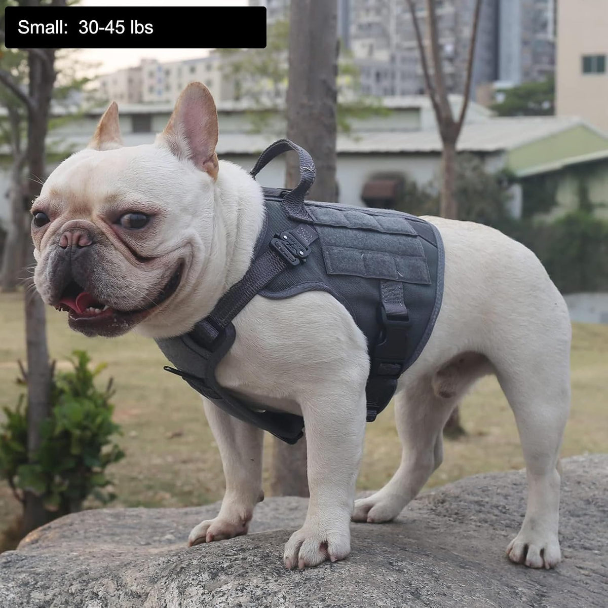 ICEFANG Tactical Dog Harness for Large Dogs,Reflective No Pull Dog Vest