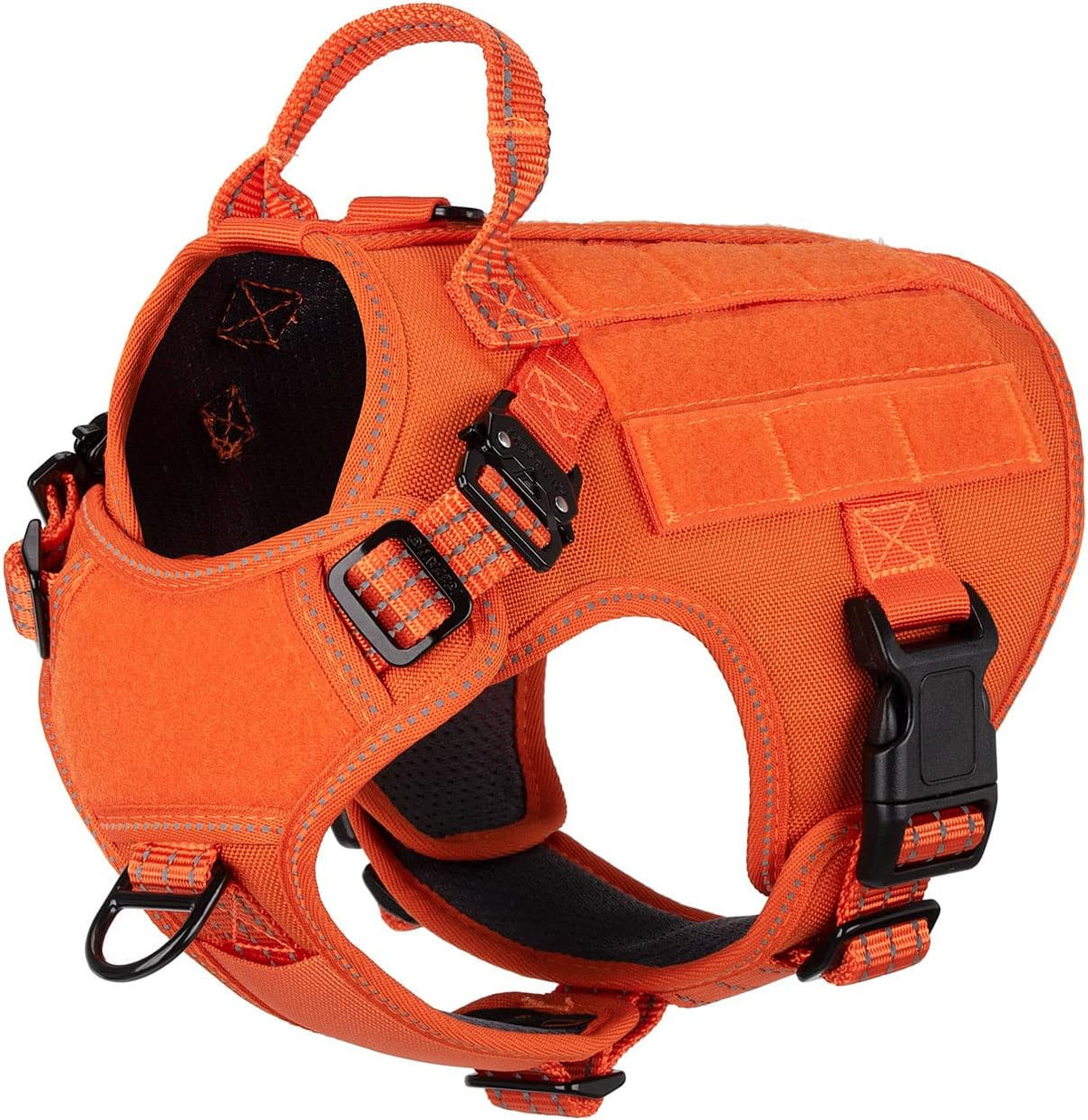 ICEFANG Tactical Dog Harness for Large Dogs,Reflective No Pull Dog Vest