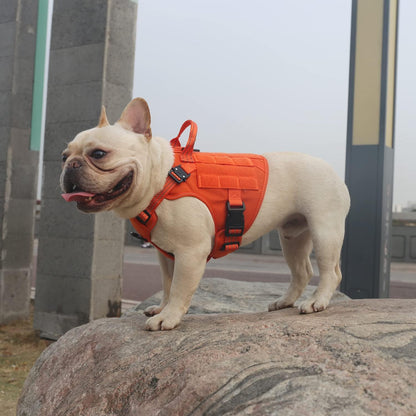 ICEFANG Tactical Dog Harness for Large Dogs,Reflective No Pull Dog Vest