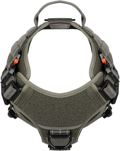 ICEFANG Tactical Dog Harness for Large Dogs,Reflective No Pull Dog Vest