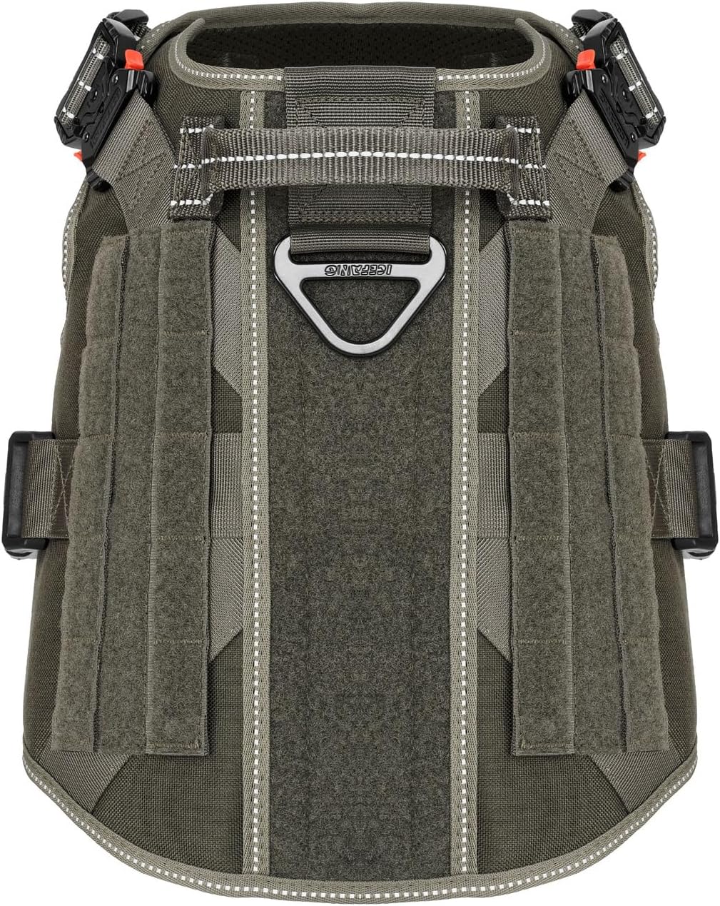 ICEFANG Tactical Dog Harness for Large Dogs,Reflective No Pull Dog Vest