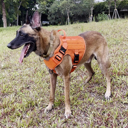 ICEFANG Tactical Dog Harness for Large Dogs,Reflective No Pull Dog Vest