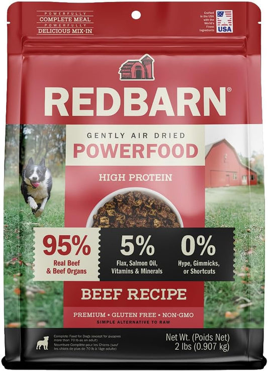 Air Dried Powerfood High Protein Beef Recipe, Made in USA, 2 lb