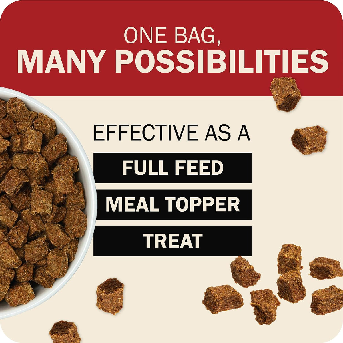 Air Dried Powerfood High Protein Beef Recipe, Made in USA, 2 lb