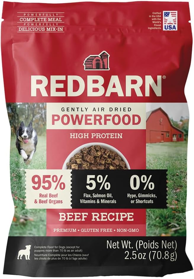 Air Dried Powerfood High Protein Beef Recipe, Made in USA, 2 lb
