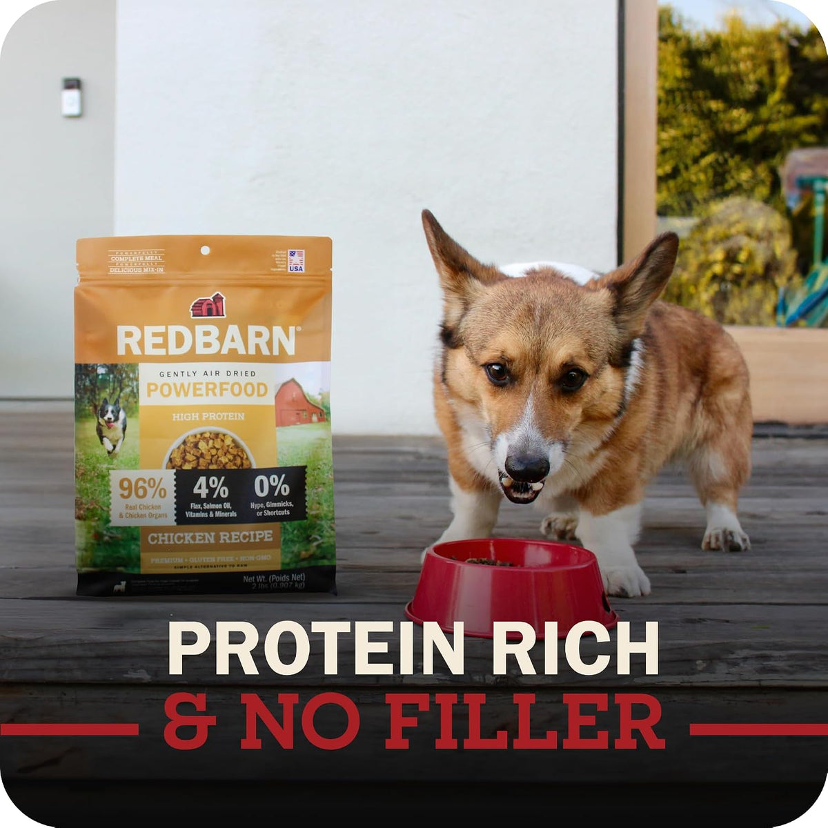 Air Dried Powerfood High Protein Beef Recipe, Made in USA, 2 lb