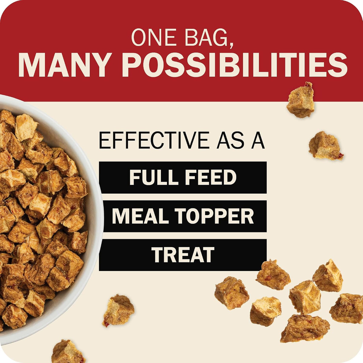 Air Dried Powerfood High Protein Beef Recipe, Made in USA, 2 lb