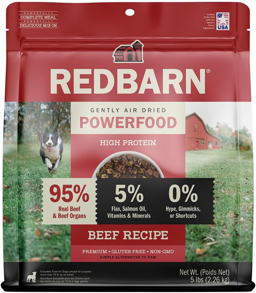 Air Dried Powerfood High Protein Beef Recipe, Made in USA, 2 lb
