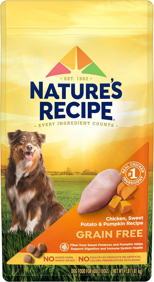 Grain Free Chicken Dry Dog Food, 4 lb. Bag