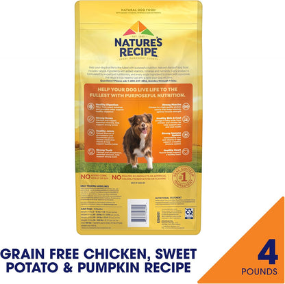 Grain Free Chicken Dry Dog Food, 4 lb. Bag