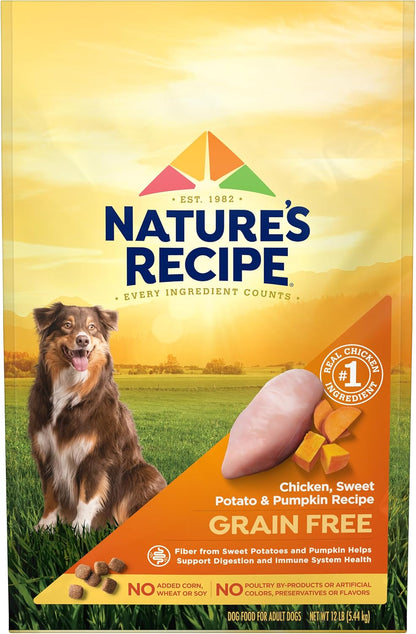Grain Free Chicken Dry Dog Food, 4 lb. Bag