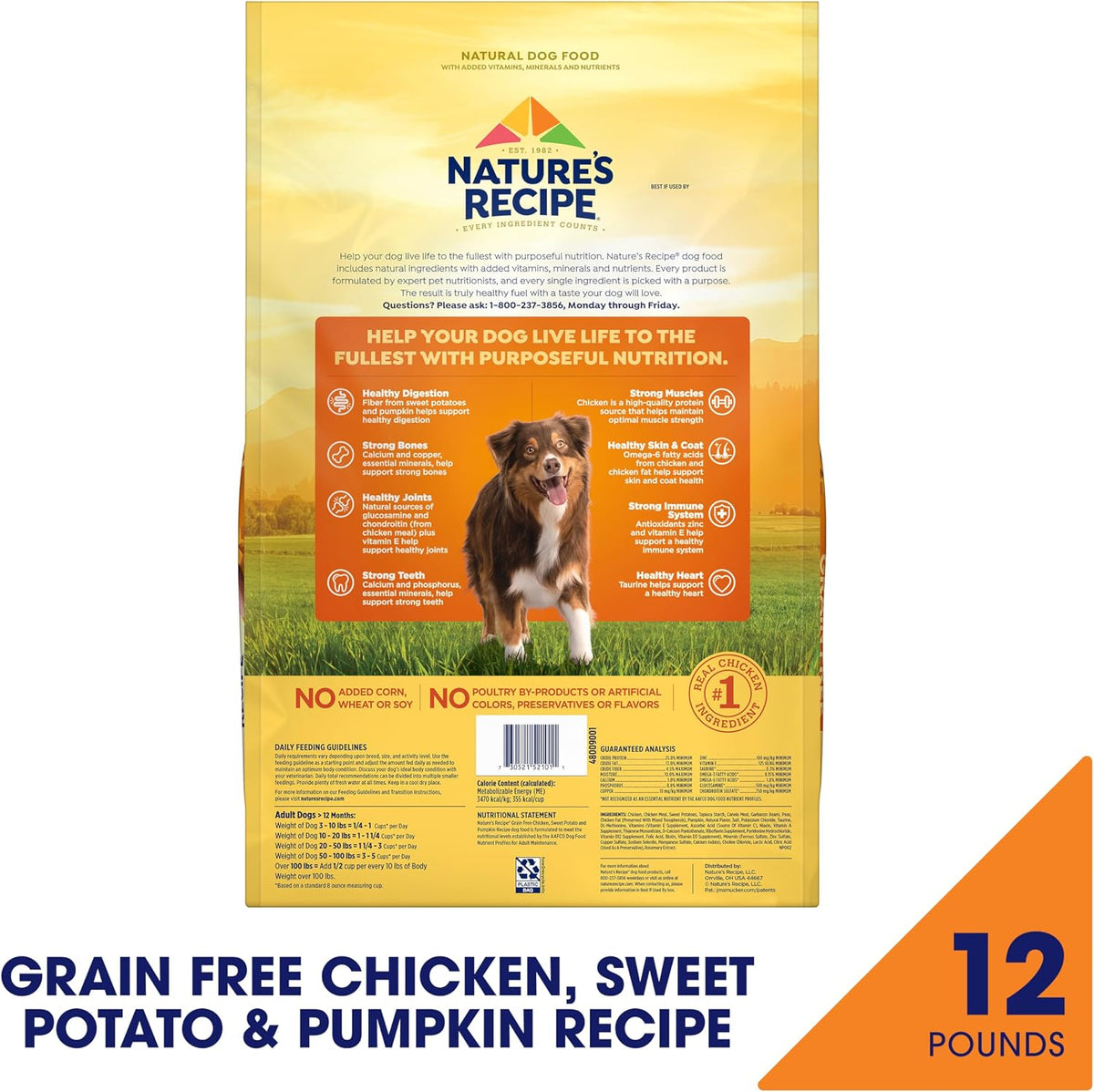 Grain Free Chicken Dry Dog Food, 4 lb. Bag