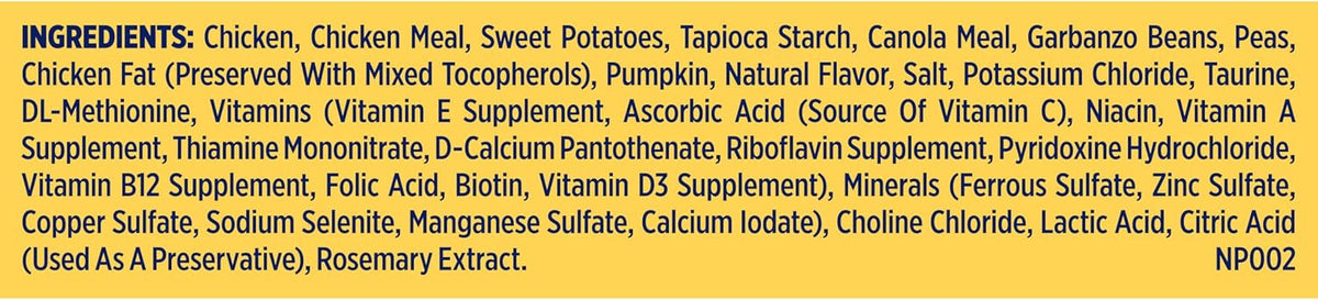 Grain Free Chicken Dry Dog Food, 4 lb. Bag