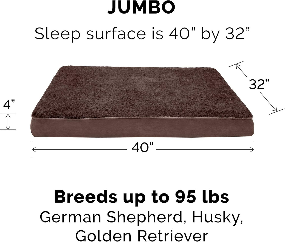 Replacement Dog Bed Cover Water-Resistant Indoor/Outdoor Logo Print Oxford Polycanvas Mattress, Washable - Deep Lagoon, Medium