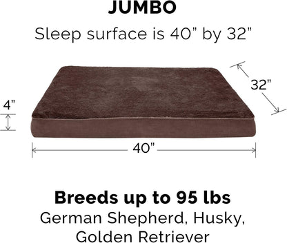 Replacement Dog Bed Cover Water-Resistant Indoor/Outdoor Logo Print Oxford Polycanvas Mattress, Washable - Deep Lagoon, Medium