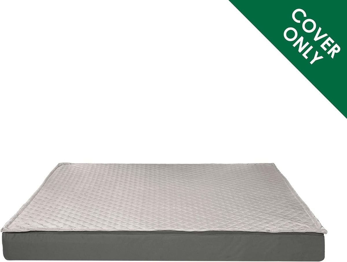 Replacement Dog Bed Cover Water-Resistant Indoor/Outdoor Logo Print Oxford Polycanvas Mattress, Washable - Deep Lagoon, Medium