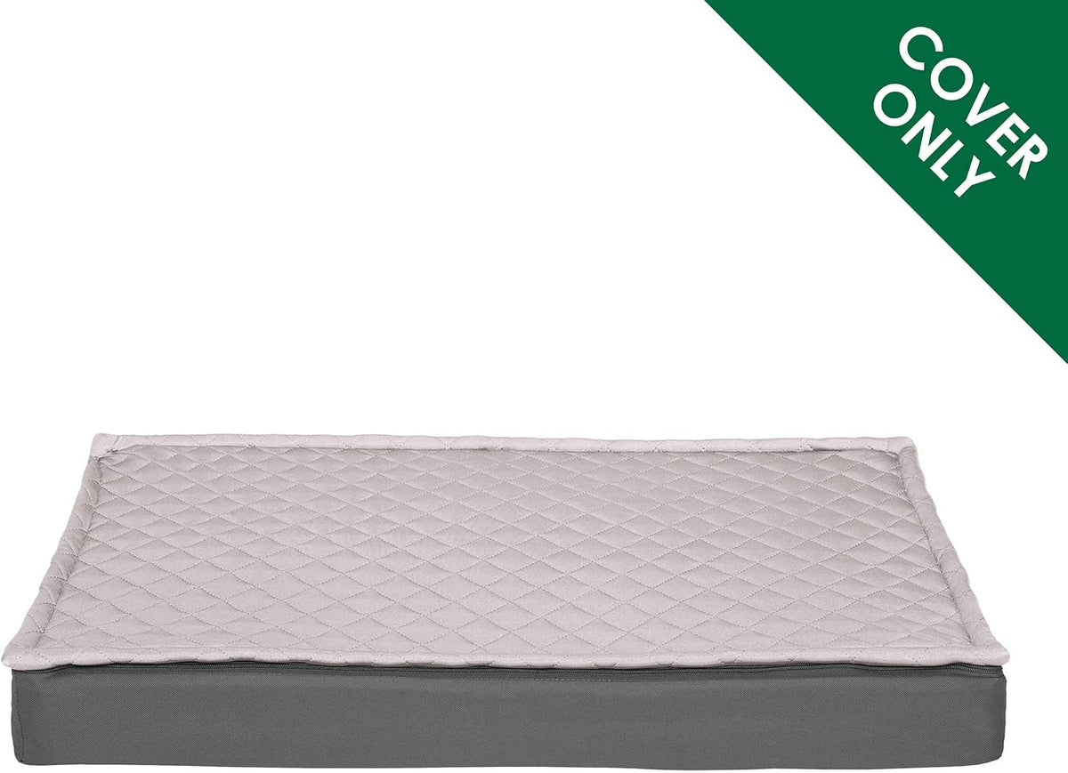Replacement Dog Bed Cover Water-Resistant Indoor/Outdoor Logo Print Oxford Polycanvas Mattress, Washable - Deep Lagoon, Medium