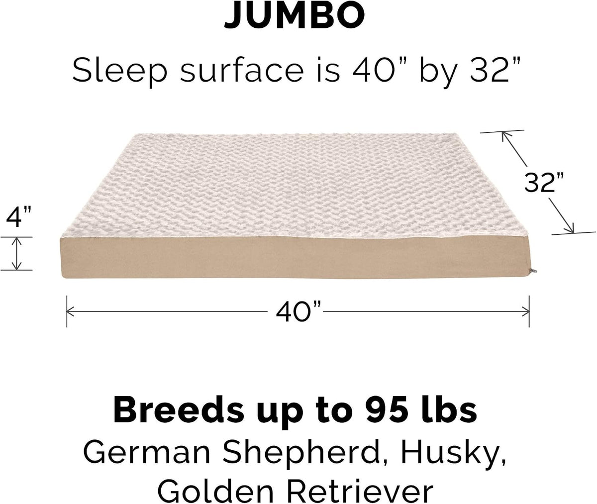 Replacement Dog Bed Cover Water-Resistant Indoor/Outdoor Logo Print Oxford Polycanvas Mattress, Washable - Deep Lagoon, Medium
