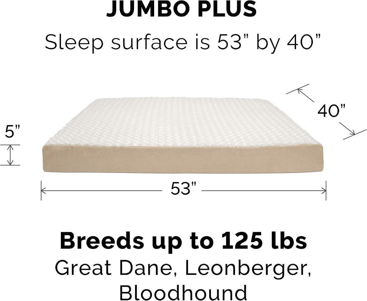 Replacement Dog Bed Cover Water-Resistant Indoor/Outdoor Logo Print Oxford Polycanvas Mattress, Washable - Deep Lagoon, Medium