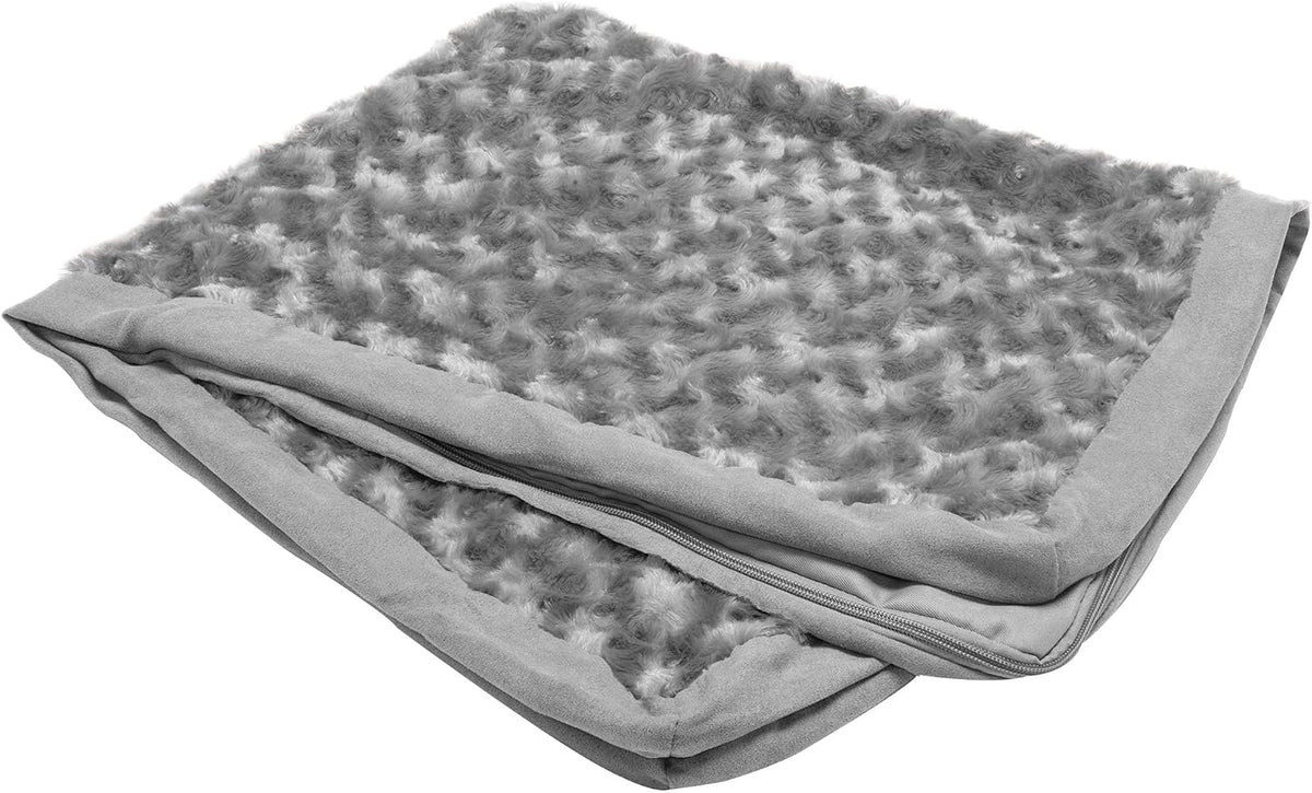 Replacement Dog Bed Cover Water-Resistant Indoor/Outdoor Logo Print Oxford Polycanvas Mattress, Washable - Deep Lagoon, Medium