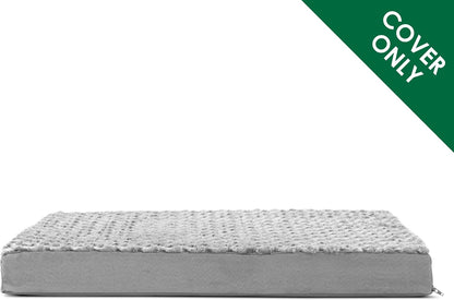 Replacement Dog Bed Cover Water-Resistant Indoor/Outdoor Logo Print Oxford Polycanvas Mattress, Washable - Deep Lagoon, Medium
