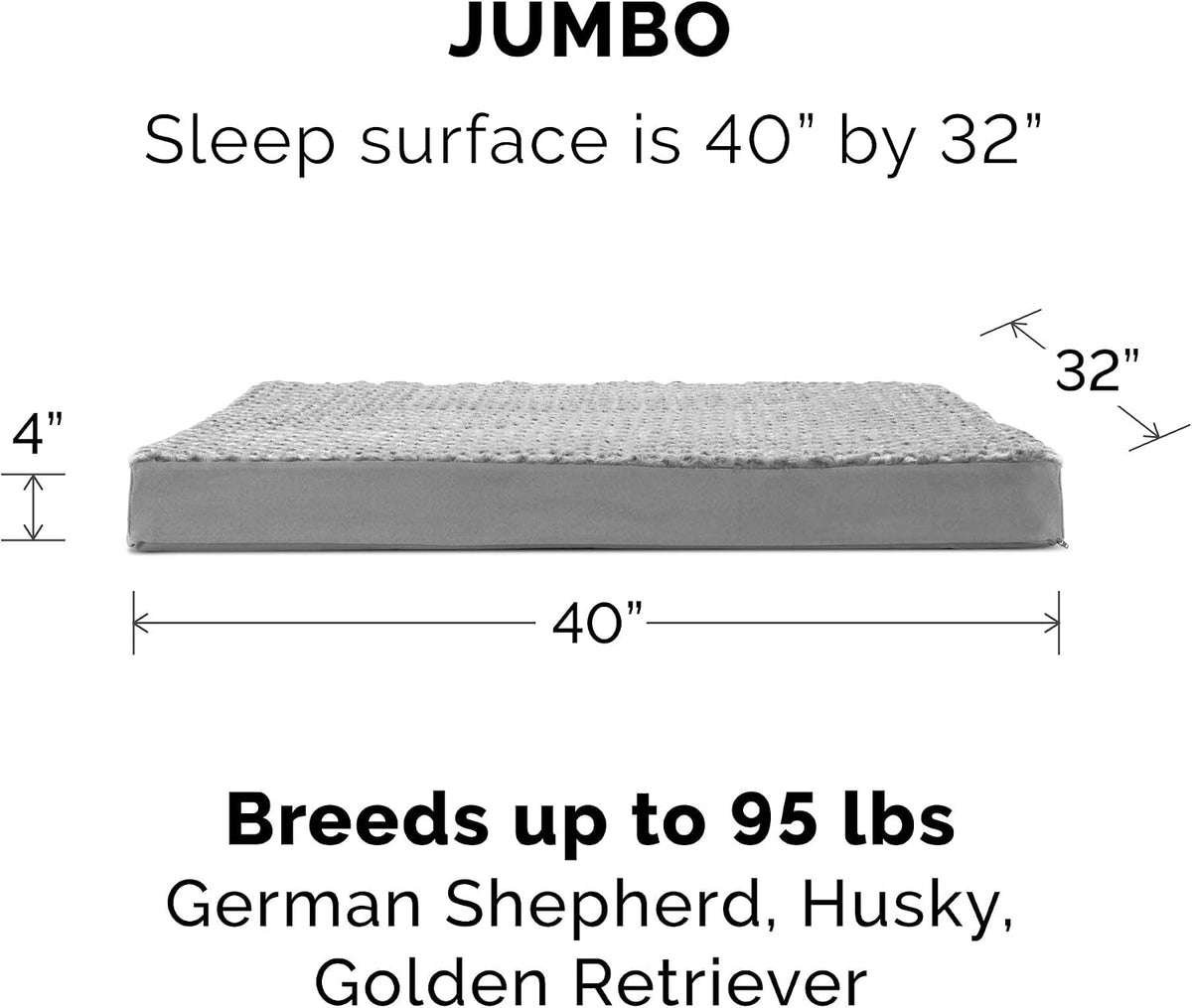 Replacement Dog Bed Cover Water-Resistant Indoor/Outdoor Logo Print Oxford Polycanvas Mattress, Washable - Deep Lagoon, Medium