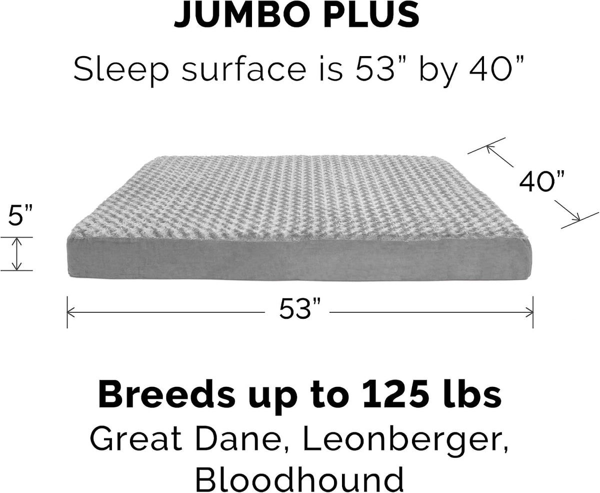 Replacement Dog Bed Cover Water-Resistant Indoor/Outdoor Logo Print Oxford Polycanvas Mattress, Washable - Deep Lagoon, Medium
