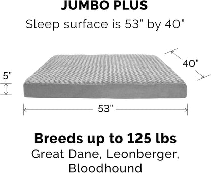 Replacement Dog Bed Cover Water-Resistant Indoor/Outdoor Logo Print Oxford Polycanvas Mattress, Washable - Deep Lagoon, Medium