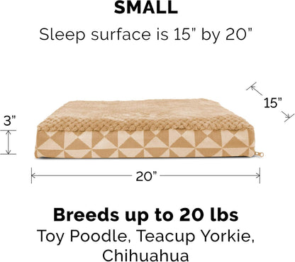 Replacement Dog Bed Cover Water-Resistant Indoor/Outdoor Logo Print Oxford Polycanvas Mattress, Washable - Deep Lagoon, Medium