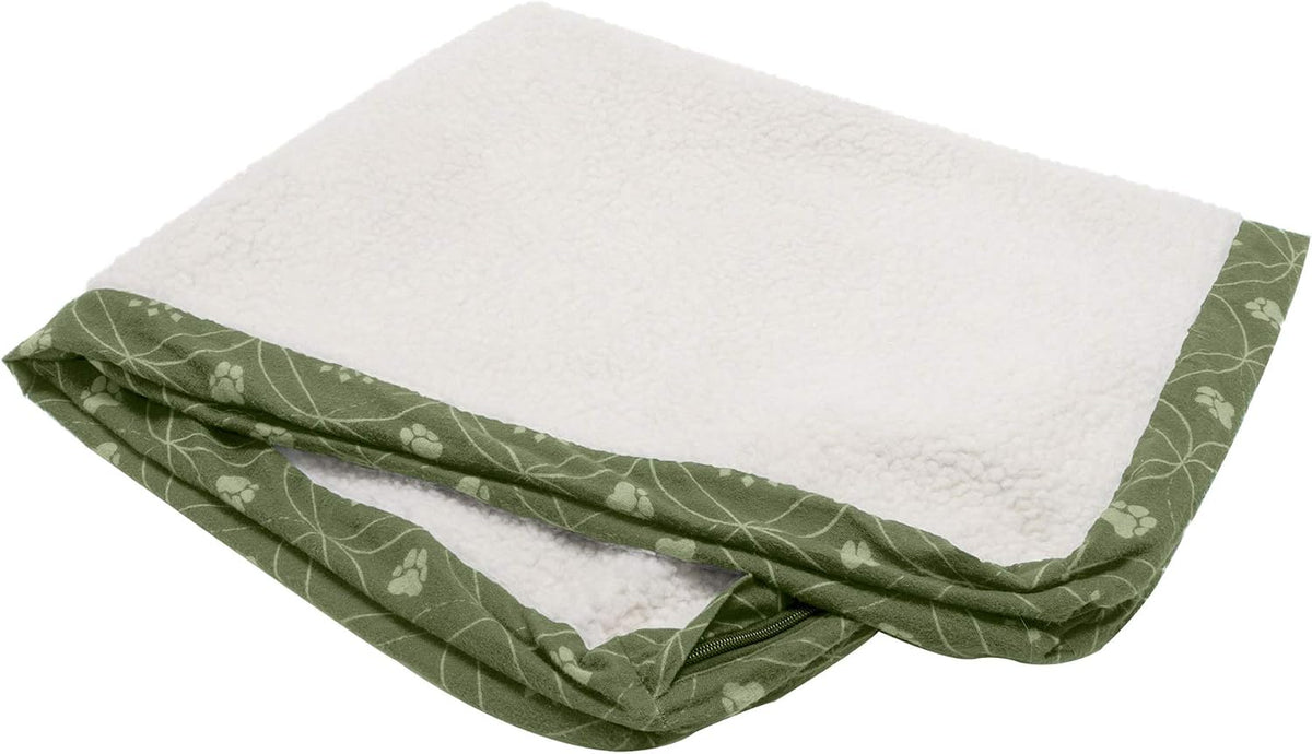 Replacement Dog Bed Cover Water-Resistant Indoor/Outdoor Logo Print Oxford Polycanvas Mattress, Washable - Deep Lagoon, Medium