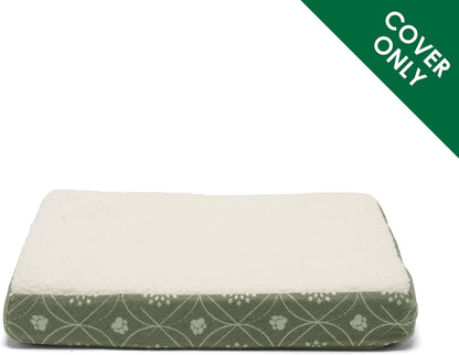Replacement Dog Bed Cover Water-Resistant Indoor/Outdoor Logo Print Oxford Polycanvas Mattress, Washable - Deep Lagoon, Medium