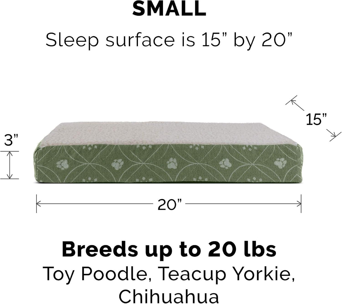 Replacement Dog Bed Cover Water-Resistant Indoor/Outdoor Logo Print Oxford Polycanvas Mattress, Washable - Deep Lagoon, Medium