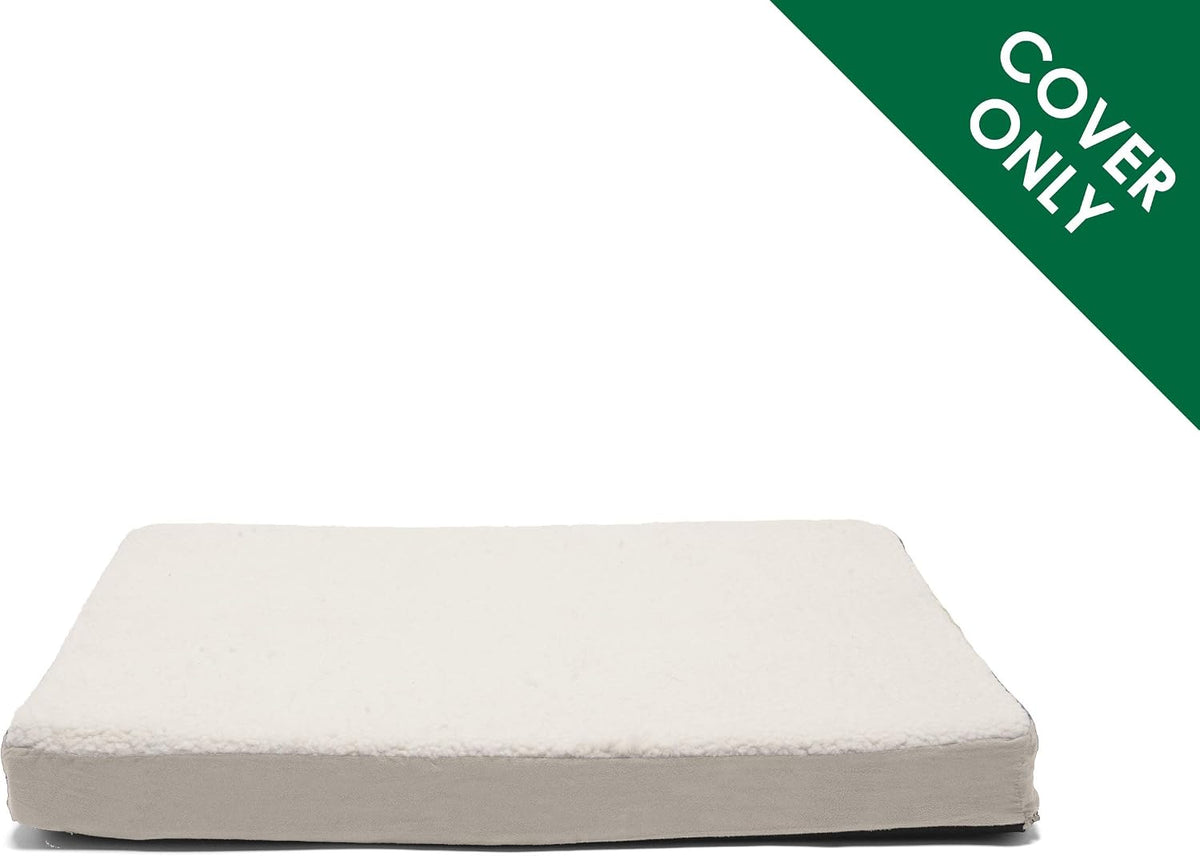 Replacement Dog Bed Cover Water-Resistant Indoor/Outdoor Logo Print Oxford Polycanvas Mattress, Washable - Deep Lagoon, Medium