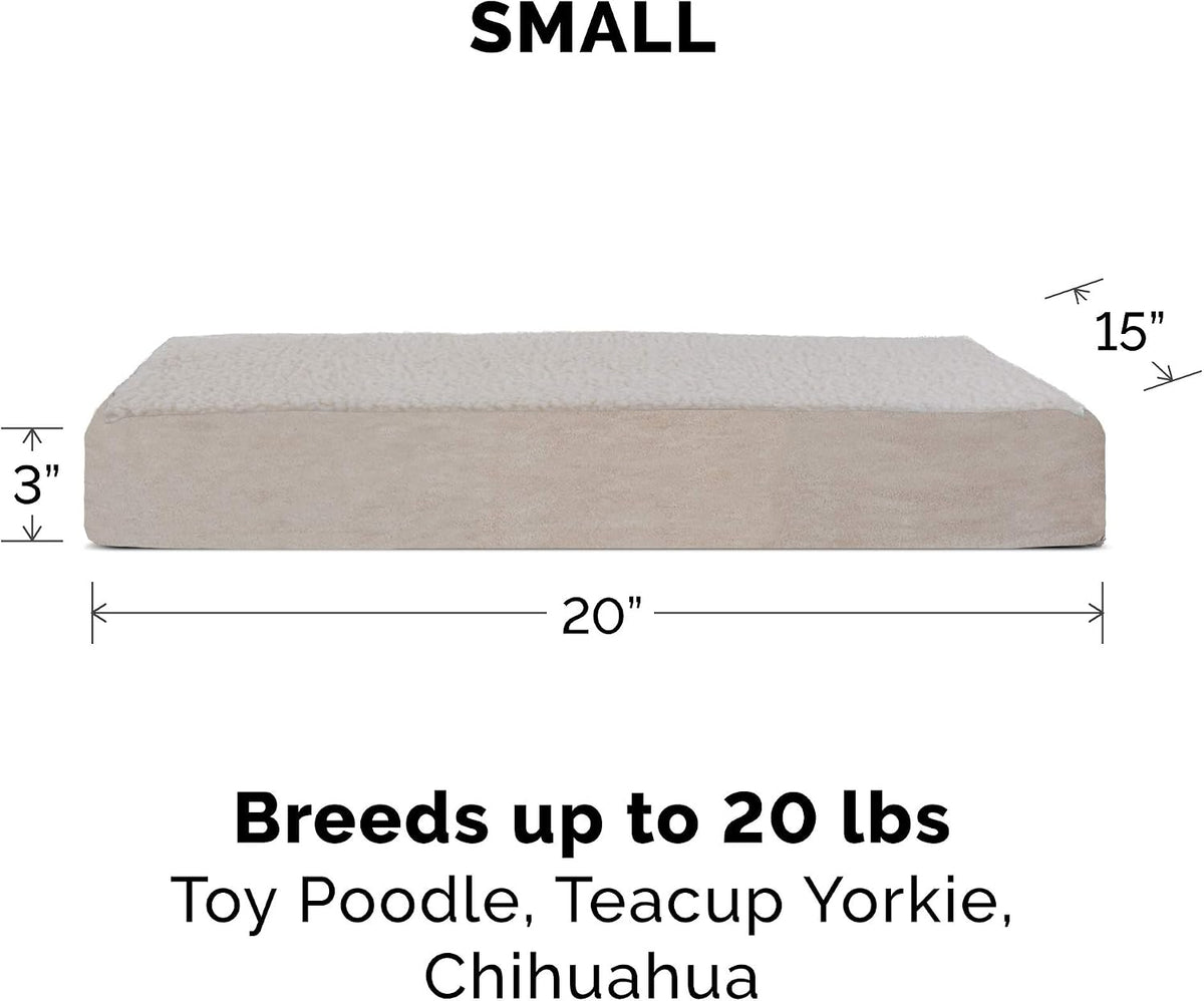 Replacement Dog Bed Cover Water-Resistant Indoor/Outdoor Logo Print Oxford Polycanvas Mattress, Washable - Deep Lagoon, Medium
