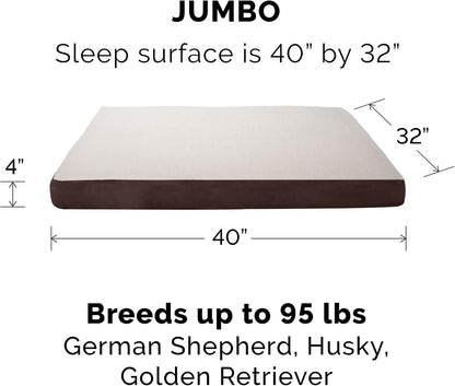 Replacement Dog Bed Cover Water-Resistant Indoor/Outdoor Logo Print Oxford Polycanvas Mattress, Washable - Deep Lagoon, Medium