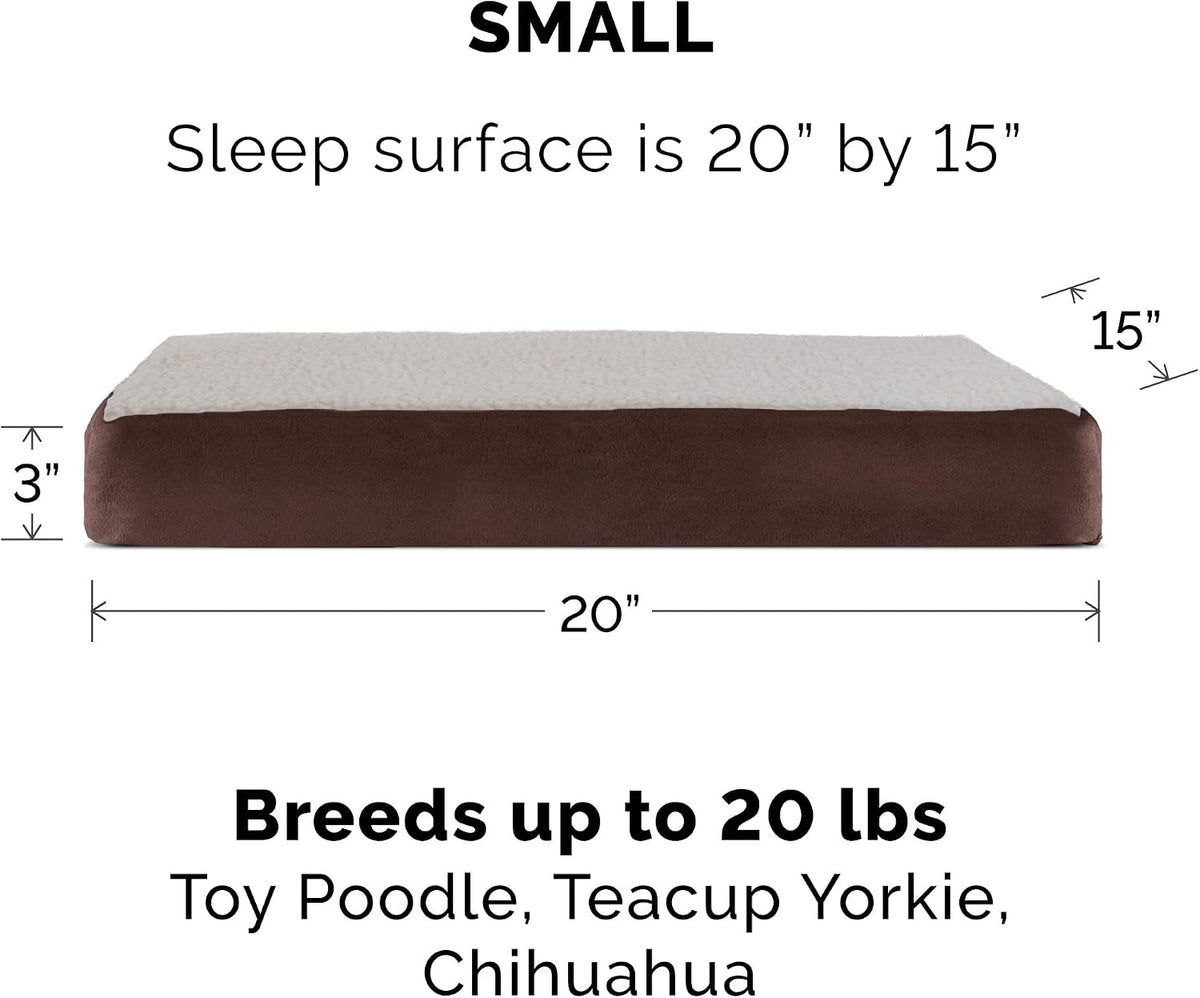 Replacement Dog Bed Cover Water-Resistant Indoor/Outdoor Logo Print Oxford Polycanvas Mattress, Washable - Deep Lagoon, Medium