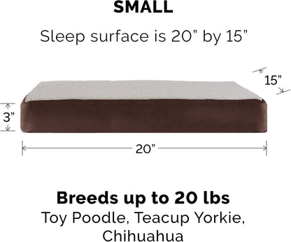 Replacement Dog Bed Cover Water-Resistant Indoor/Outdoor Logo Print Oxford Polycanvas Mattress, Washable - Deep Lagoon, Medium