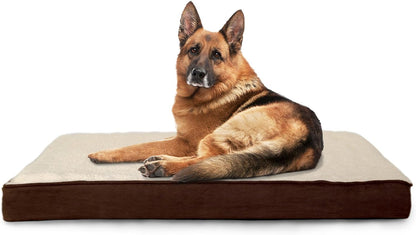 Replacement Dog Bed Cover Water-Resistant Indoor/Outdoor Logo Print Oxford Polycanvas Mattress, Washable - Deep Lagoon, Medium