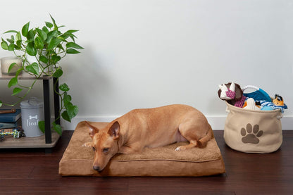 Replacement Dog Bed Cover Water-Resistant Indoor/Outdoor Logo Print Oxford Polycanvas Mattress, Washable - Deep Lagoon, Medium