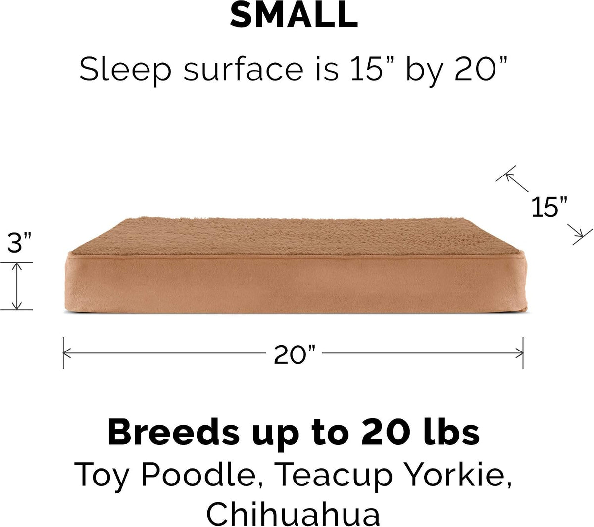 Replacement Dog Bed Cover Water-Resistant Indoor/Outdoor Logo Print Oxford Polycanvas Mattress, Washable - Deep Lagoon, Medium