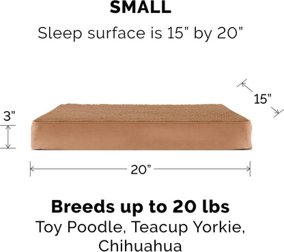 Replacement Dog Bed Cover Water-Resistant Indoor/Outdoor Logo Print Oxford Polycanvas Mattress, Washable - Deep Lagoon, Medium